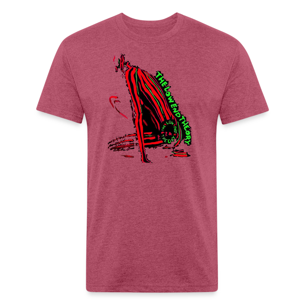 Low End 1 Fitted Cotton/Poly T-Shirt by Next Level - heather burgundy