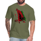 Low End 1 Fitted Cotton/Poly T-Shirt by Next Level - heather military green