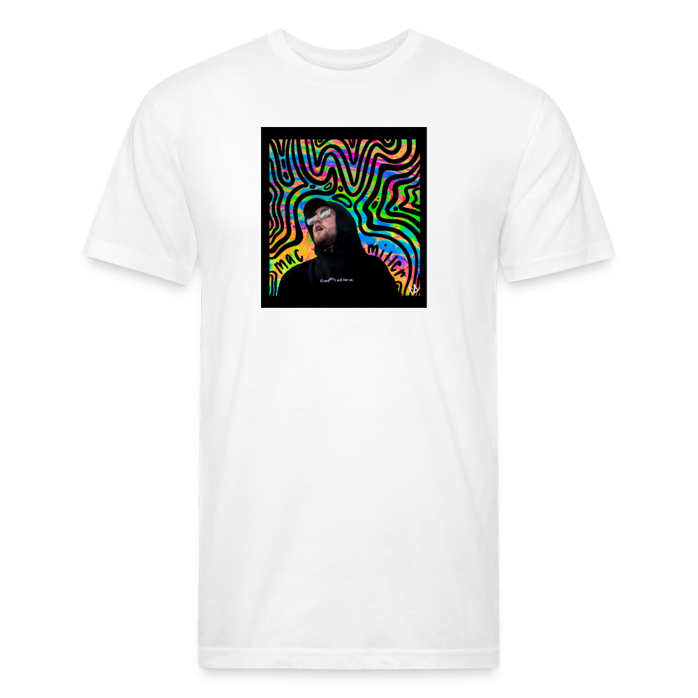 Mak M 1 Fitted Cotton/Poly T-Shirt by Next Level - white