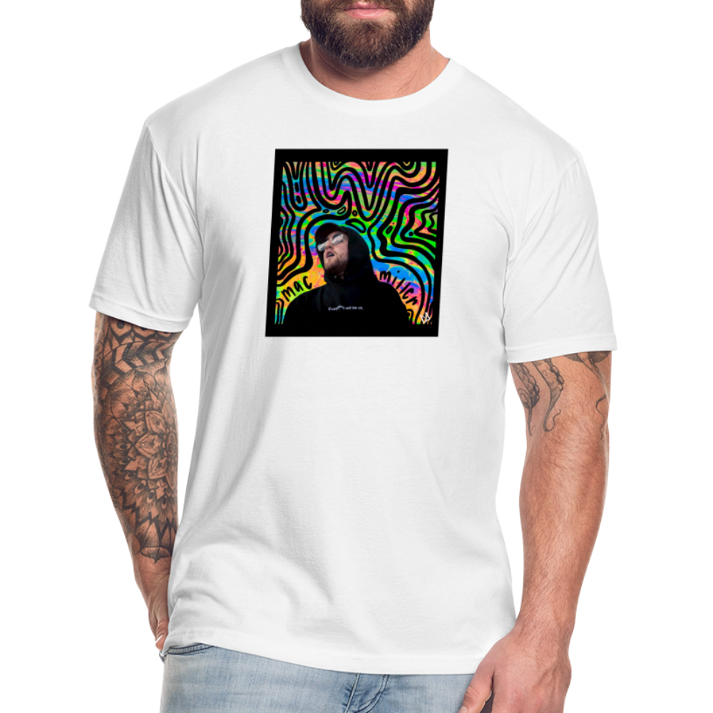 Mak M 1 Fitted Cotton/Poly T-Shirt by Next Level - white