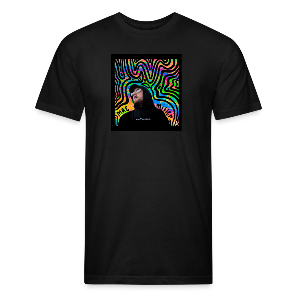 Mak M 1 Fitted Cotton/Poly T-Shirt by Next Level - black