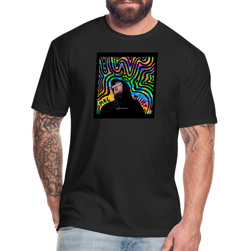 Mak M 1 Fitted Cotton/Poly T-Shirt by Next Level - black