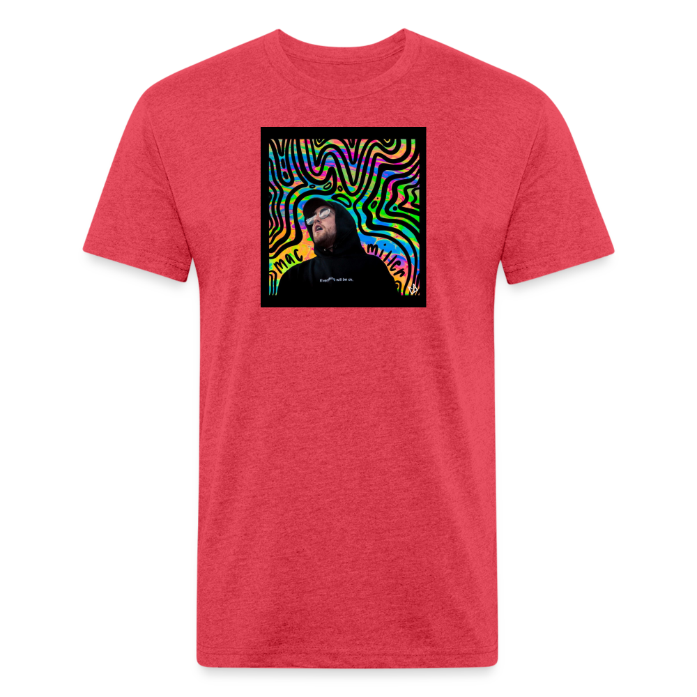 Mak M 1 Fitted Cotton/Poly T-Shirt by Next Level - heather red