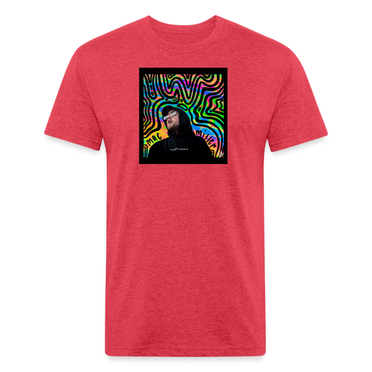Mak M 1 Fitted Cotton/Poly T-Shirt by Next Level - heather red