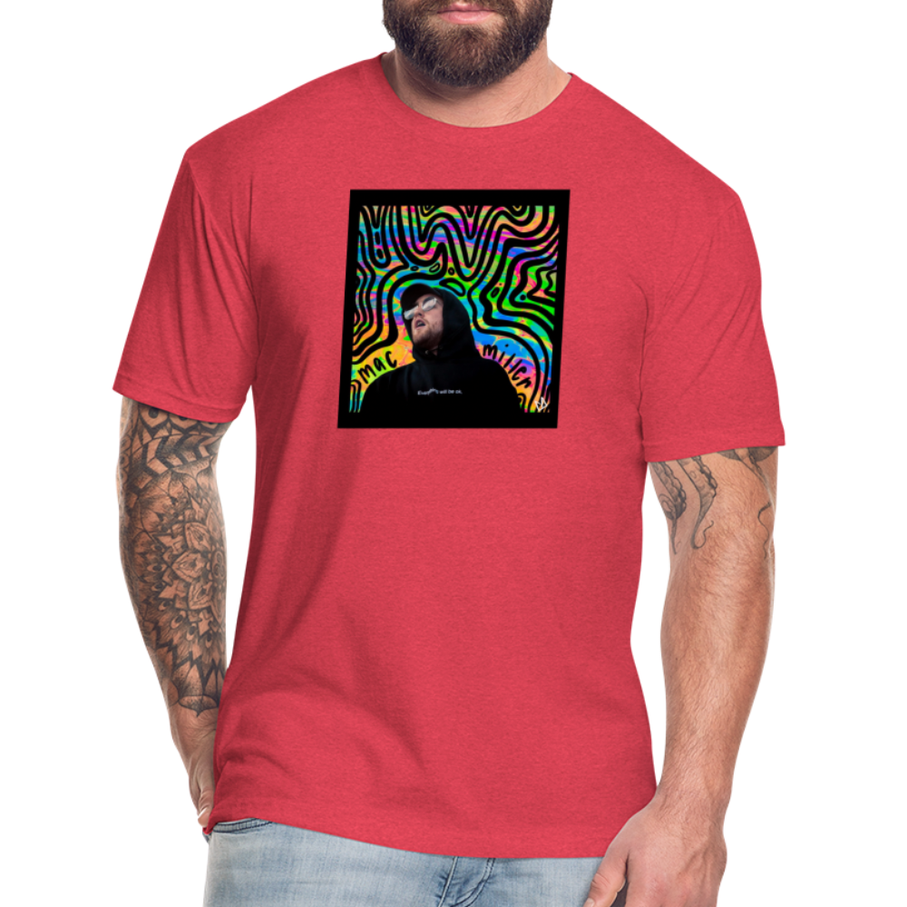 Mak M 1 Fitted Cotton/Poly T-Shirt by Next Level - heather red