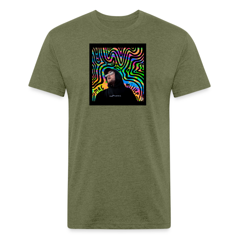 Mak M 1 Fitted Cotton/Poly T-Shirt by Next Level - heather military green