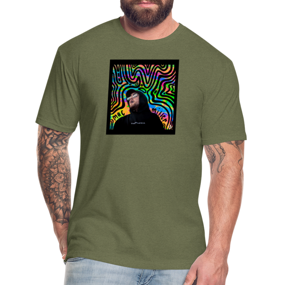 Mak M 1 Fitted Cotton/Poly T-Shirt by Next Level - heather military green