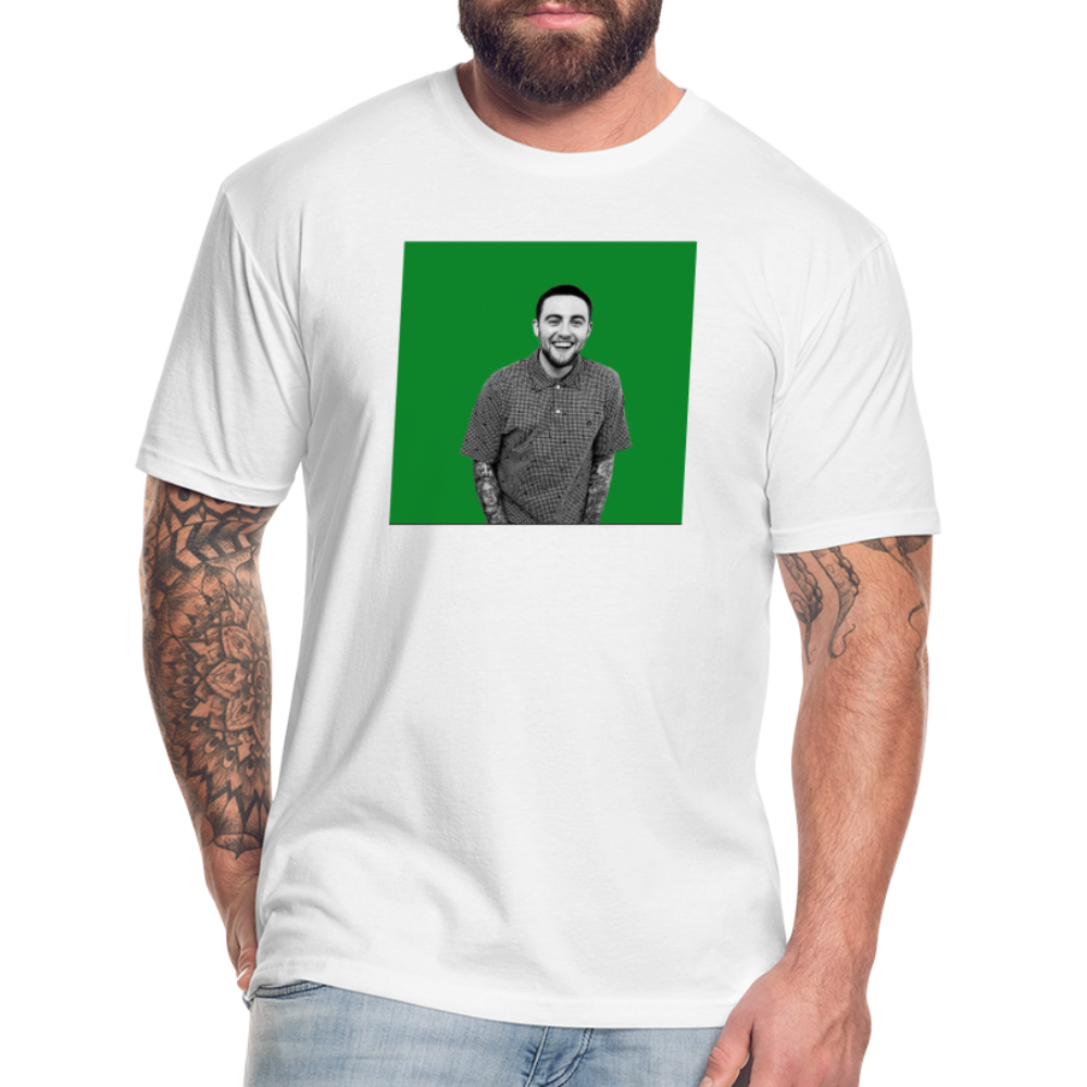 Mak M 2 Fitted Cotton/Poly T-Shirt by Next Level - white