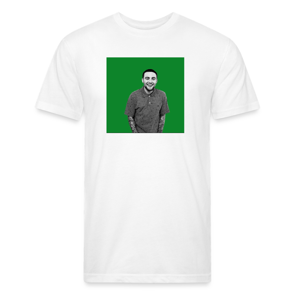 Mak M 2 Fitted Cotton/Poly T-Shirt by Next Level - white