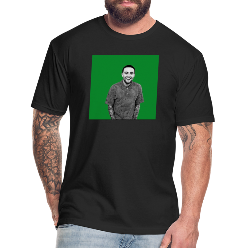 Mak M 2 Fitted Cotton/Poly T-Shirt by Next Level - black