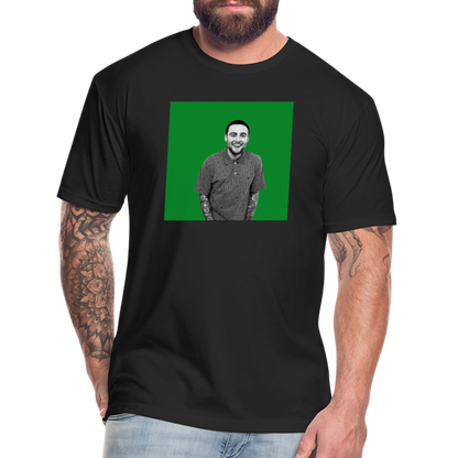 Mak M 2 Fitted Cotton/Poly T-Shirt by Next Level - black
