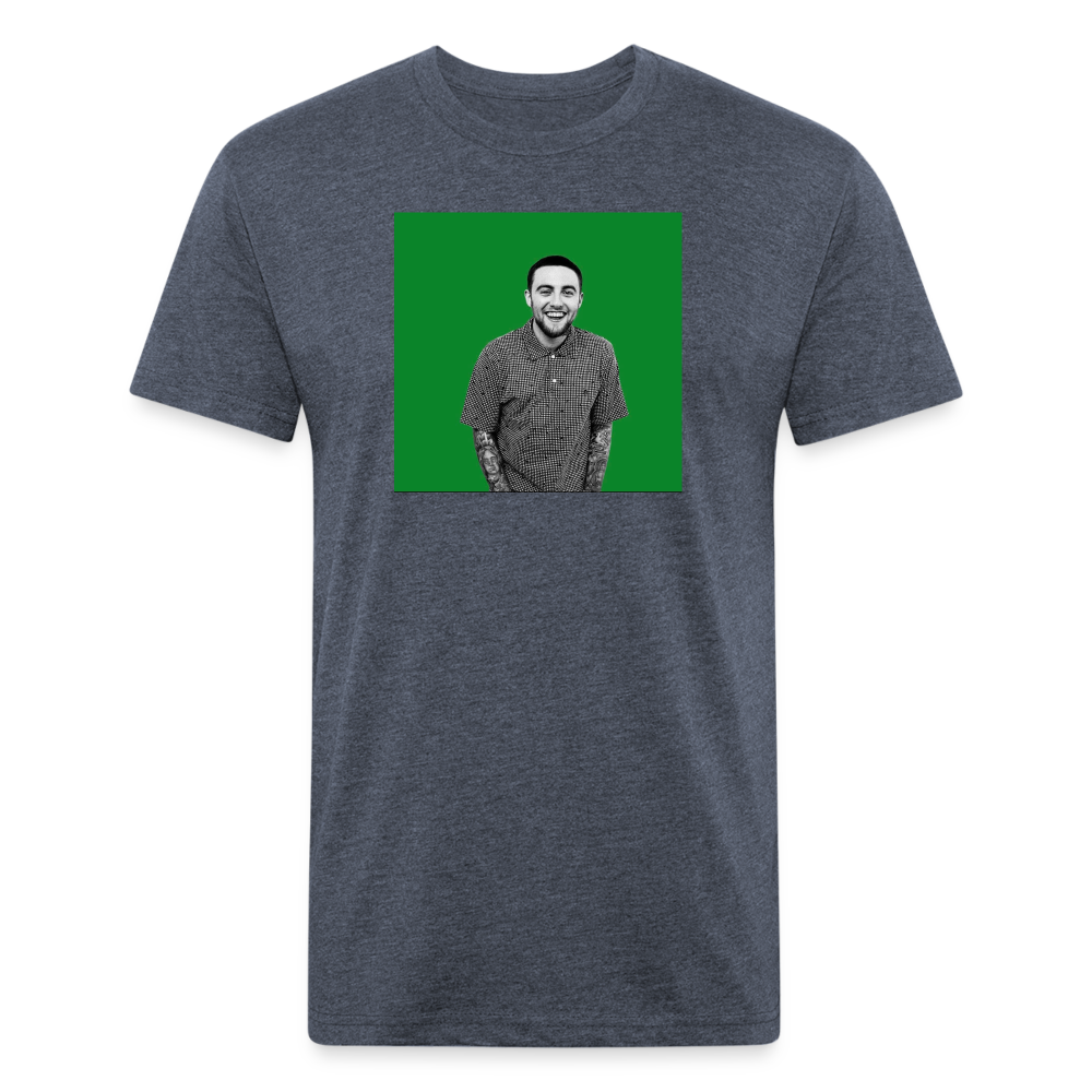 Mak M 2 Fitted Cotton/Poly T-Shirt by Next Level - heather navy