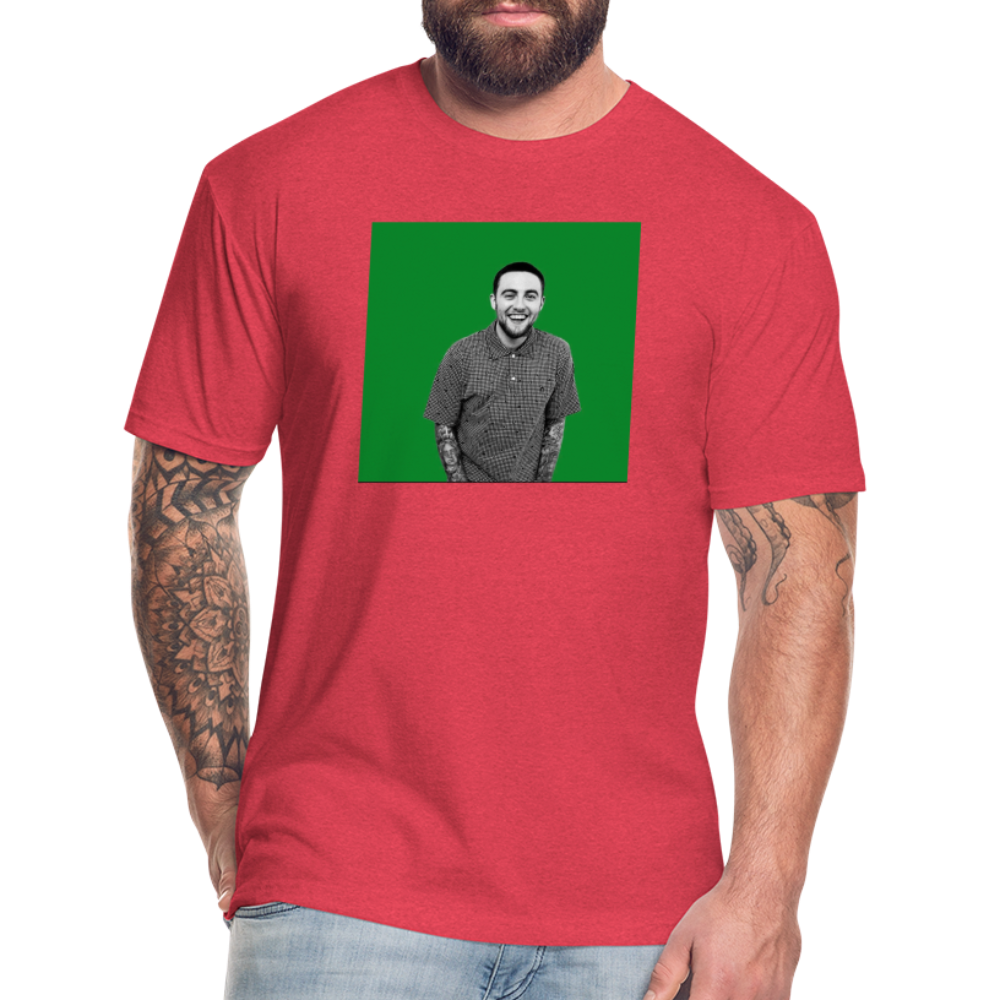 Mak M 2 Fitted Cotton/Poly T-Shirt by Next Level - heather red