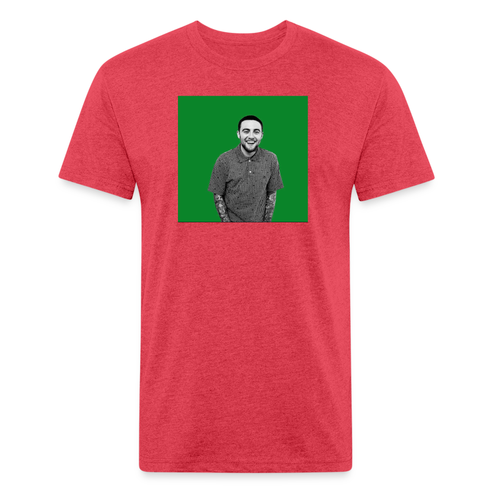 Mak M 2 Fitted Cotton/Poly T-Shirt by Next Level - heather red