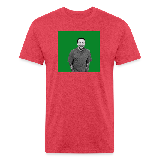 Mak M 2 Fitted Cotton/Poly T-Shirt by Next Level - heather red