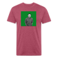 Mak M 2 Fitted Cotton/Poly T-Shirt by Next Level - heather burgundy