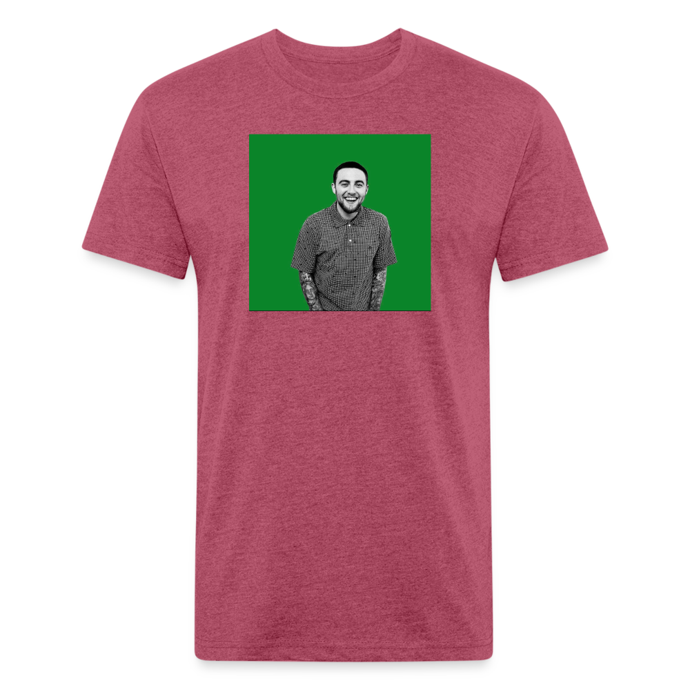 Mak M 2 Fitted Cotton/Poly T-Shirt by Next Level - heather burgundy