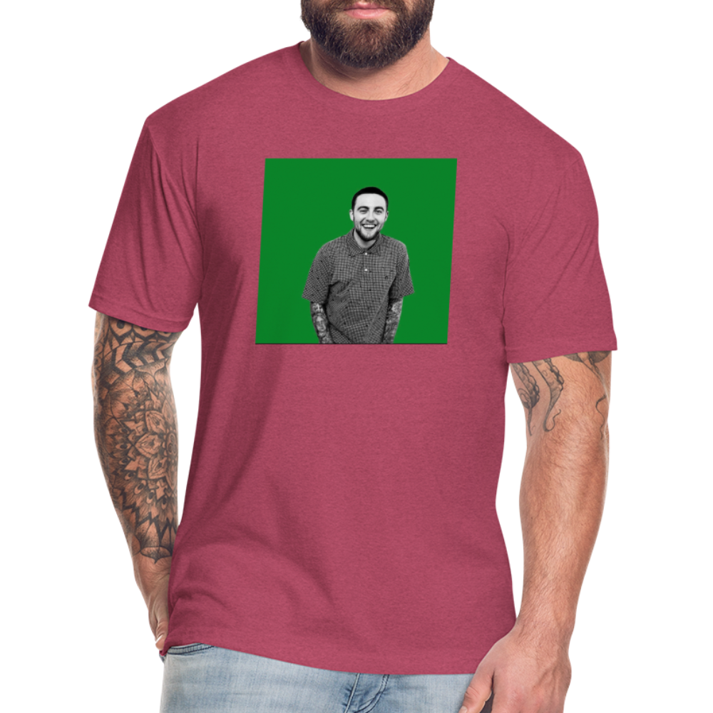 Mak M 2 Fitted Cotton/Poly T-Shirt by Next Level - heather burgundy