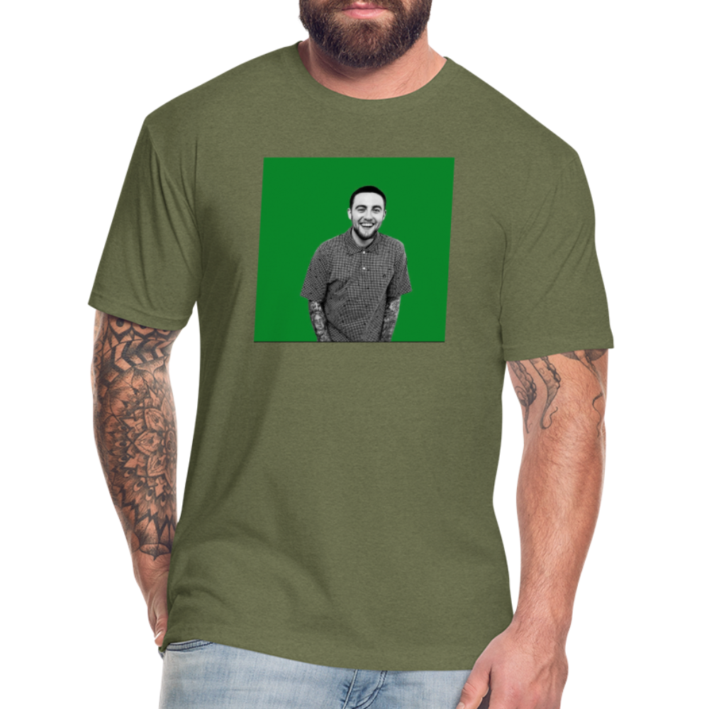 Mak M 2 Fitted Cotton/Poly T-Shirt by Next Level - heather military green