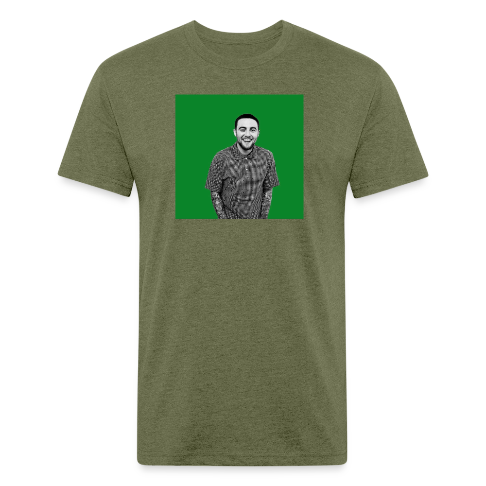 Mak M 2 Fitted Cotton/Poly T-Shirt by Next Level - heather military green