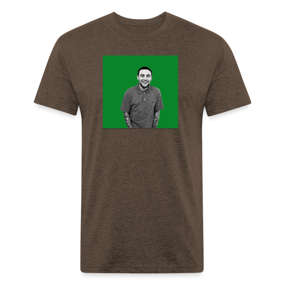Mak M 2 Fitted Cotton/Poly T-Shirt by Next Level - heather espresso