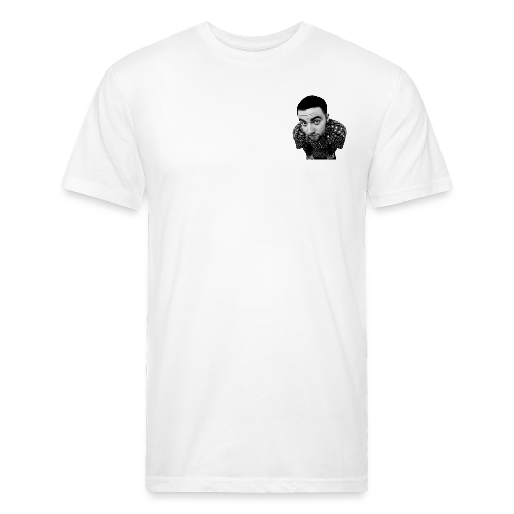 Mak M B/F 1 Fitted Cotton/Poly T-Shirt by Next Level - white