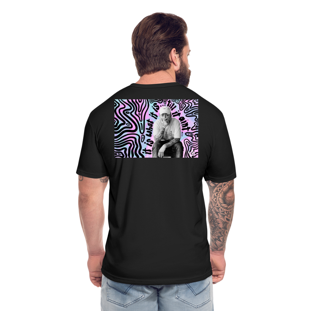 Mak M B/F 1 Fitted Cotton/Poly T-Shirt by Next Level - black