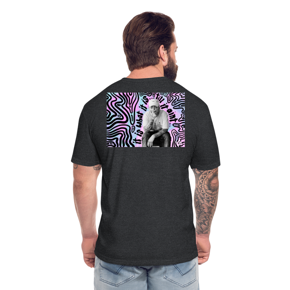 Mak M B/F 1 Fitted Cotton/Poly T-Shirt by Next Level - heather black