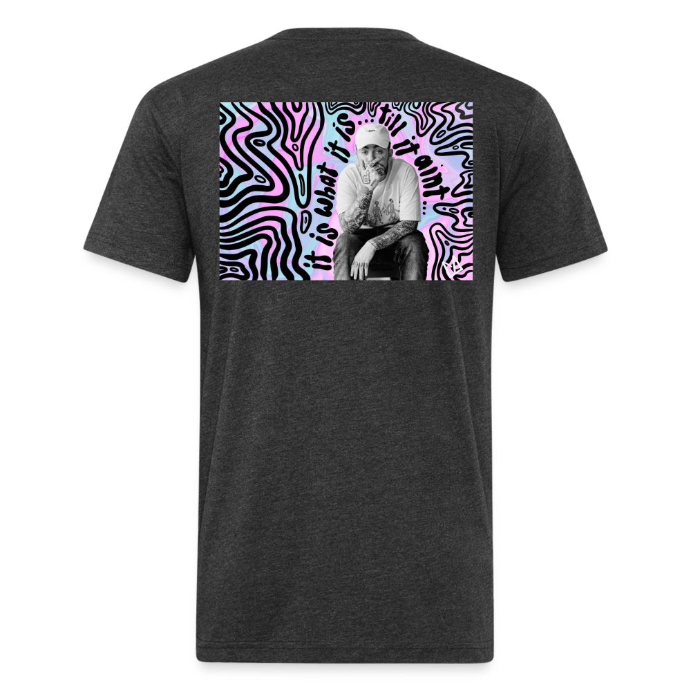 Mak M B/F 1 Fitted Cotton/Poly T-Shirt by Next Level - heather black