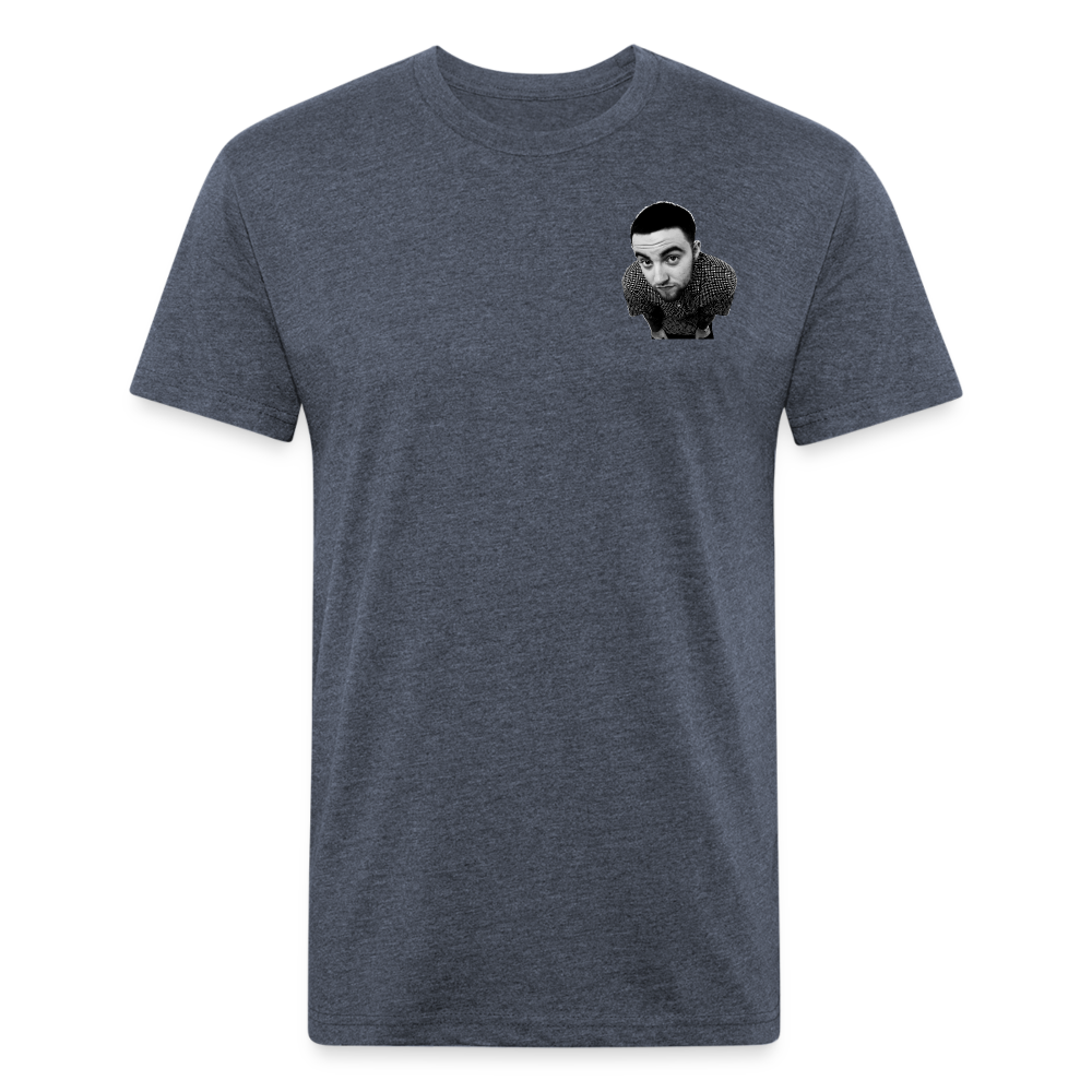 Mak M B/F 1 Fitted Cotton/Poly T-Shirt by Next Level - heather navy