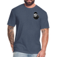 Mak M B/F 1 Fitted Cotton/Poly T-Shirt by Next Level - heather navy