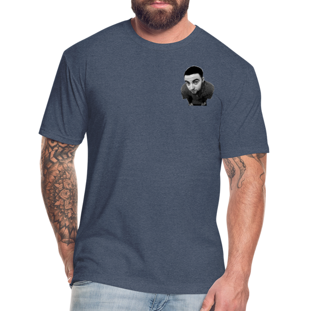 Mak M B/F 1 Fitted Cotton/Poly T-Shirt by Next Level - heather navy