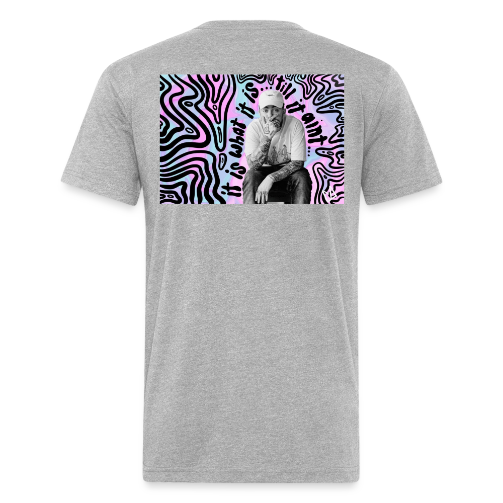 Mak M B/F 1 Fitted Cotton/Poly T-Shirt by Next Level - heather gray