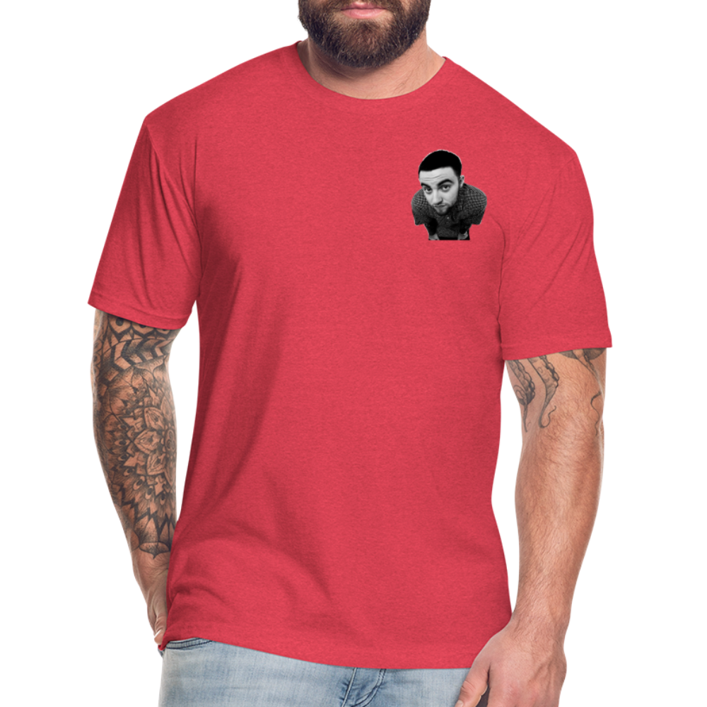 Mak M B/F 1 Fitted Cotton/Poly T-Shirt by Next Level - heather red