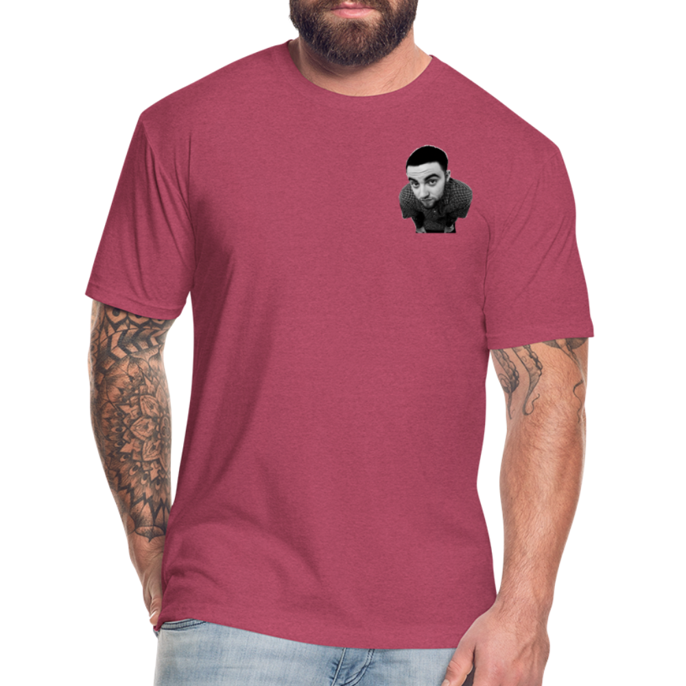 Mak M B/F 1 Fitted Cotton/Poly T-Shirt by Next Level - heather burgundy