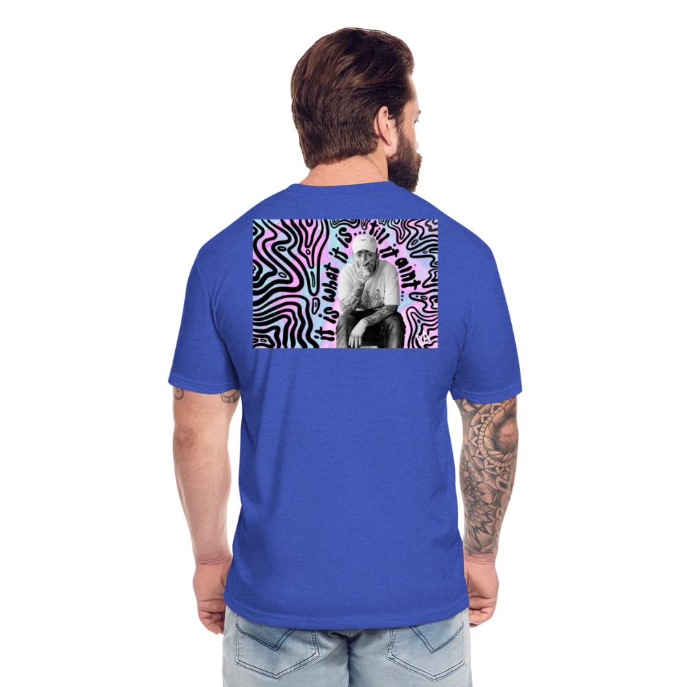 Mak M B/F 1 Fitted Cotton/Poly T-Shirt by Next Level - heather royal