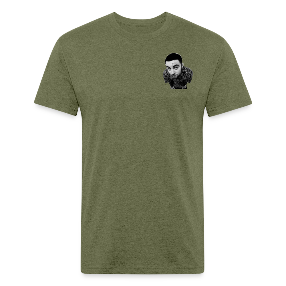 Mak M B/F 1 Fitted Cotton/Poly T-Shirt by Next Level - heather military green