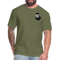 Mak M B/F 1 Fitted Cotton/Poly T-Shirt by Next Level - heather military green