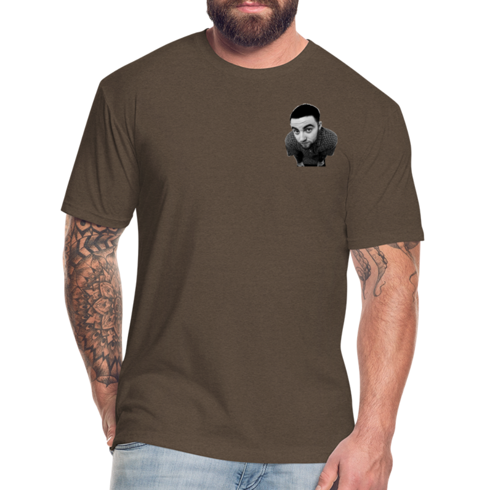 Mak M B/F 1 Fitted Cotton/Poly T-Shirt by Next Level - heather espresso