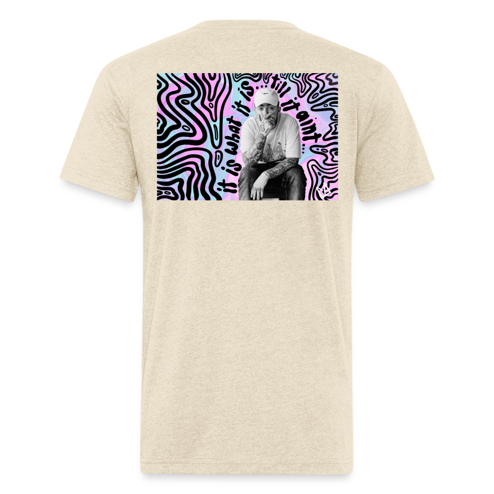 Mak M B/F 1 Fitted Cotton/Poly T-Shirt by Next Level - heather cream