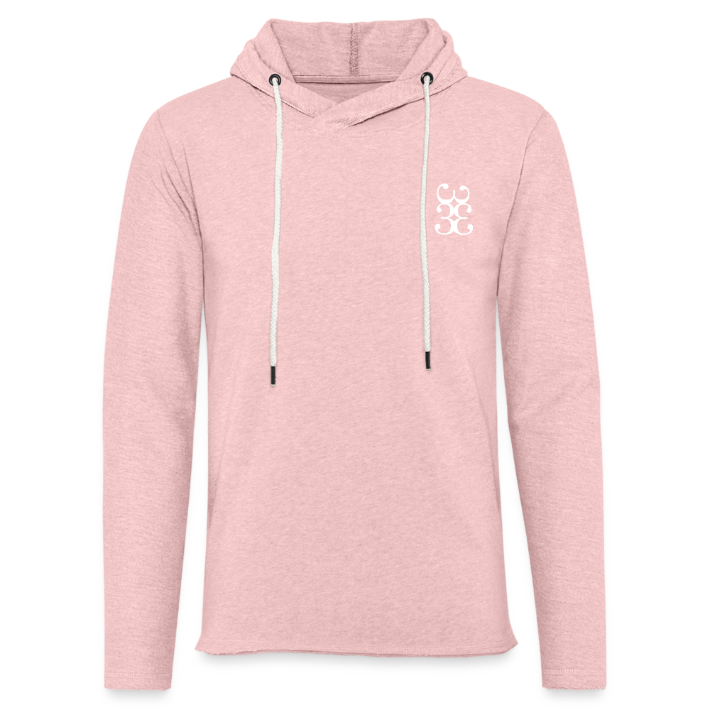 333 Beach Unisex Lightweight Terry Hoodie - cream heather pink