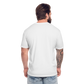 Fire + Fury Flag Back Cotton/Poly T-Shirt by Next Level - white