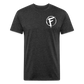 Fire + Fury Flag Back Cotton/Poly T-Shirt by Next Level - heather black