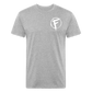 Fire + Fury Flag Back Cotton/Poly T-Shirt by Next Level - heather gray