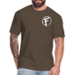 Fire + Fury Flag Back Cotton/Poly T-Shirt by Next Level - heather espresso