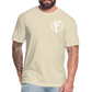 Fire + Fury Flag Back Cotton/Poly T-Shirt by Next Level - heather cream