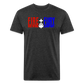 Fir + Fury RWB Front Cotton/Poly T-Shirt by Next Level - heather black