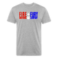 Fir + Fury RWB Front Cotton/Poly T-Shirt by Next Level - heather gray