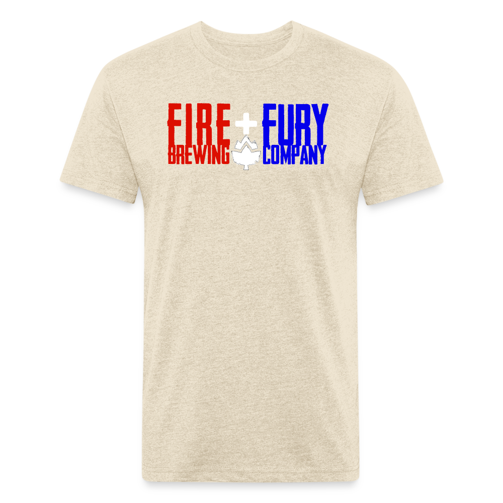 Fir + Fury RWB Front Cotton/Poly T-Shirt by Next Level - heather cream