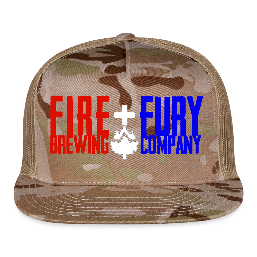 Fire + Fury Trucker Cap - MultiCam\tan